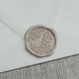 "Taupe nude roses wax seal stickers | Set of 10" - Wax Seals in natural by Orchid Studio