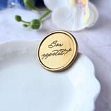 "Bon Appetit- Customizable Color- Set of 25 Hand-crafted Wax Seals" - Wax Seals in multicolor by Inkspiringletters