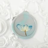 "Blue Hydrangea Wax Seal in Seafoam Linen Marble | Pack of 10" - Wax Seals in blue by Caitlin Home