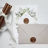 "Customizable Color Garden Window Self-adhesive Wax Seals, Set of 5" - Wax Seals in gold by MC silverlinings