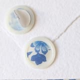 "Chinoiserie- A Blue Chinoiserie-inspired Pattern on Vellum Wax- Set of 25 Hand-crafted Wax Seals" - Wax Seals in clear by Inkspiringletters