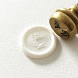 "Personalized Wax Seals, Customizable Color | Set Of 10" - Wax Seals in white by Self Stationery