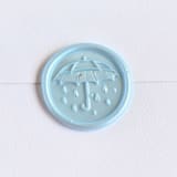 "April Showers- Customizable Color- Set of 25 Hand-crafted Wax Seals" - Wax Seals in multicolor by Inkspiringletters