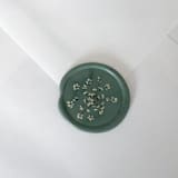 "Queen Anne's Lace in Sage Wax Seal | Pack of 10" - Wax Seals in green by Caitlin Home