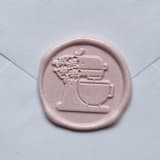 "Customizable Color Baker's Mixer Self-adhesive Wax Seals, Set of 5" - Wax Seals in multicolorassorted-colors by MC silverlinings