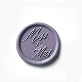 "Miss to Mrs Wax Seals in Lavender Pack of 10" - Wax Seals in purple by Abby Choi
