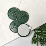 "Bow Green Wax Seal - set of 10" - Wax Seals in green by Honey Silks Co