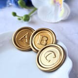 "Serif  Monogram (A-Z) - Customizable Color- Set of 25 Hand-crafted Wax Seals" - Wax Seals in multicolor by Inkspiringletters