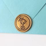"Martini- Customizable Color- Set of 25 Hand-crafted Wax Seals" - Wax Seals in multicolor by Inkspiringletters