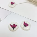 "Pressed Flower Ivory Wax Seal Pink Flower Set Of 6" - Wax Seals in white by Christine OMalley