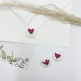 "Pressed Flower Ivory Wax Seal Pink Flower Set Of 6" - Wax Seals in white by Christine OMalley