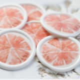 "Orange Citrus Vellum and White Wax Seals | Set of 25" - Wax Seals in orange by Clove and Cedar Design