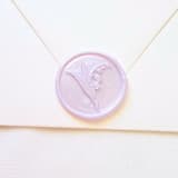 "Lily of the Valley- Customizable Color- Set of 25 Hand-crafted Wax Seals" - Wax Seals in multicolor by Inkspiringletters