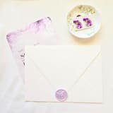 "Lily of the Valley- Customizable Color- Set of 25 Hand-crafted Wax Seals" - Wax Seals in multicolor by Inkspiringletters