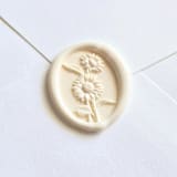 "Sunflower- Customizable Color- Set of 25 Hand-crafted Wax Seals" - Wax Seals in multicolor by Inkspiringletters
