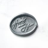 "Happily Ever After Wax Seals in Silver Pack of 10" - Wax Seals in silver by Abby Choi