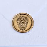 "Sugar Skull- Customizable Color- Set of 25 Hand-crafted Wax Seals" - Wax Seals in multicolor by Inkspiringletters