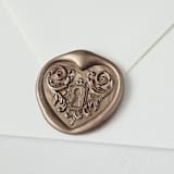 "Key to my Heart- Customizable Color- Set of 25 Hand-crafted Wax Seals" - Wax Seals in multicolor by Inkspiringletters