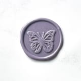 "Butterfly in Lavender Pack of 10" - Wax Seals in purple by Abby Choi