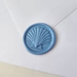 "Modern Seashell- Customizable Color- Set of 25 Hand-crafted Wax Seals" - Wax Seals in multicolor by Inkspiringletters