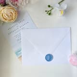 "Modern Seashell- Customizable Color- Set of 25 Hand-crafted Wax Seals" - Wax Seals in multicolor by Inkspiringletters