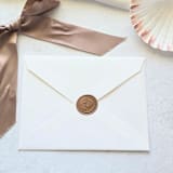 "Baby Feet- Mocha -  Hand-crafted Wax Seals- Set of 25" - Wax Seals in brown by Inkspiringletters