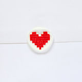 "Pixelated Heart- Hand-painted Red- Customizable Color- Set of 25 Hand-crafted Wax Seals" - Wax Seals in multicolor by Inkspiringletters