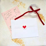 "Pixelated Heart- Hand-painted Red- Customizable Color- Set of 25 Hand-crafted Wax Seals" - Wax Seals in multicolor by Inkspiringletters