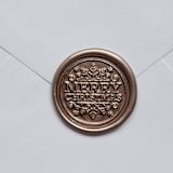 "Customizable Color Snowflake Merry Christmas Wax Seals, Self-Adhesive Seals, Set of 5" - Wax Seals in multicolorassorted-colors by MC silverlinings
