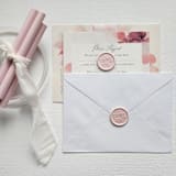 "Customizable Color Thank You Cursive B Wax Seals, Set of 5" - Wax Seals in pink by MC silverlinings