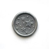 "Stars Wax Seal in Silver, Pack of 10" - Wax Seals in silver by Abby Choi