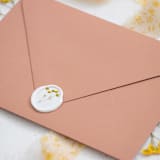 "Oval Yellow Floral Baby's Breath Wax Seals | Set of 25" - Wax Seals in yellow by Clove and Cedar Design