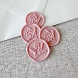 "Customizable Color Lily of the Valley 3D wax seal stickers | Set of 10" - Wax Seals in multicolorassorted-colors by Maria Ferrer G.