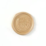 "Horseshoe Wax Seal in Prosecco Pack of 10" - Wax Seals in gold by Abby Choi