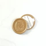 "Horseshoe Wax Seal in Prosecco Pack of 10" - Wax Seals in gold by Abby Choi