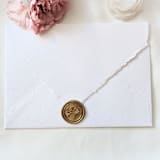 "Ginkgo Leaves- Customizable Color- Set of 25 Hand-crafted Wax Seals" - Wax Seals in multicolor by Inkspiringletters