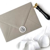 "Silver Foil in Vellum Pack of 10" - Wax Seals in clear by Abby Choi