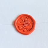 "Sailboat- Customizable Color- Set of 25 Hand-crafted Wax Seals" - Wax Seals in multicolor by Inkspiringletters