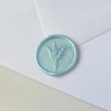 "Lily of the Valley- Customizable Color- Set of 25 Hand-crafted Wax Seals" - Wax Seals in multicolor by Inkspiringletters