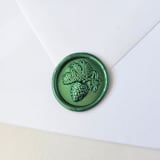 "Pinecone Branch- Customizable Color- Set of 25 Wax Seals" - Wax Seals in multicolor by Inkspiringletters