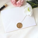"Orchid flowers- Customizable Color- Set of 25 Hand-crafted Wax Seals" - Wax Seals in multicolor by Inkspiringletters