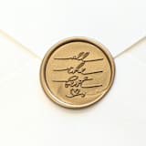 "All the Best- Customizable Color- Set of 25 Hand-crafted Wax Seals" - Wax Seals in multicolor by Inkspiringletters