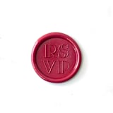 "RSVP Wax Seal in Sangria Pack of 10" - Wax Seals in red by Abby Choi