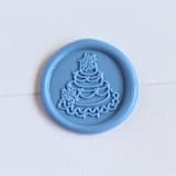 "Ruffled Cake- Customizable Color- Set of 25 Hand-crafted Wax Seals" - Wax Seals in multicolor by Inkspiringletters
