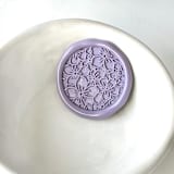 "Retro Flowers Wax Seal, Pack of 10, Customizable Color" - Wax Seals in multicolorassorted-colors by Abby Choi