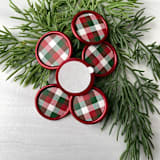 "Gingham Holiday Wax Seal - Set of 10" - Wax Seals in red by Honey Silks Co