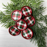 "Gingham Holiday Wax Seal - Set of 10" - Wax Seals in red by Honey Silks Co