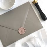 "Rose in Champagne Pack of 10" - Wax Seals in pink by Abby Choi