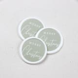 "Green Merry Christmas Wax Seals | Set of 25" - Wax Seals in green by Clove and Cedar Design