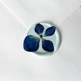 "Blue Hydrangea in Mist Blue Wax Seal | Pack of 10" - Wax Seals in blue by Caitlin Home
